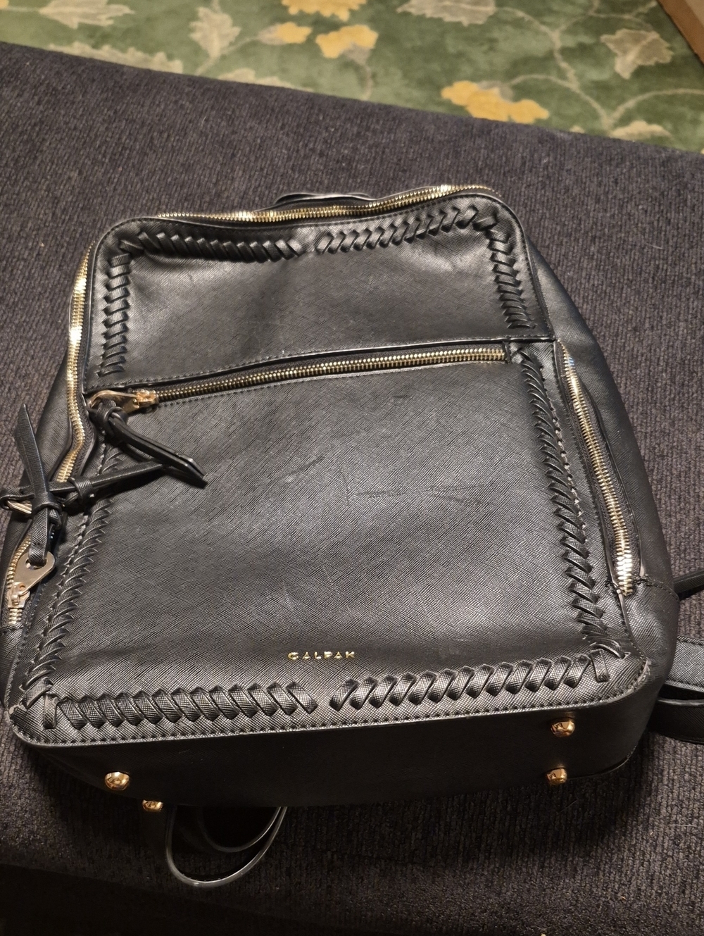 Calpak Black and Gold Logo Travel Tote